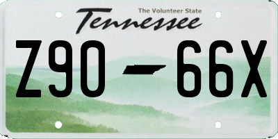 TN license plate Z9066X