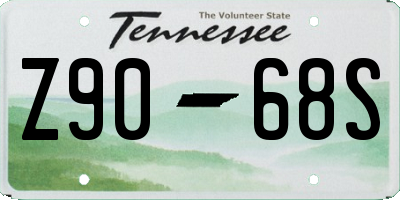 TN license plate Z9068S