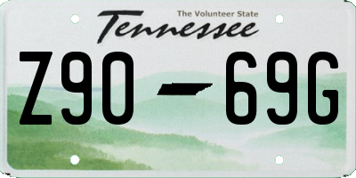 TN license plate Z9069G