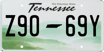 TN license plate Z9069Y