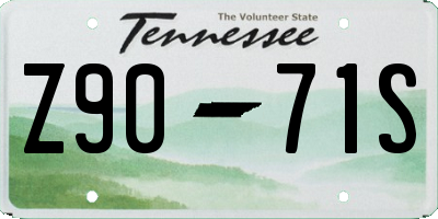 TN license plate Z9071S