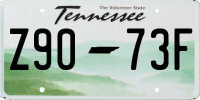 TN license plate Z9073F