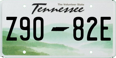 TN license plate Z9082E