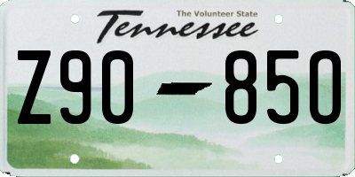 TN license plate Z9085O