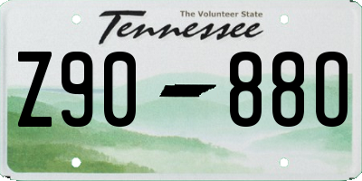 TN license plate Z9088O