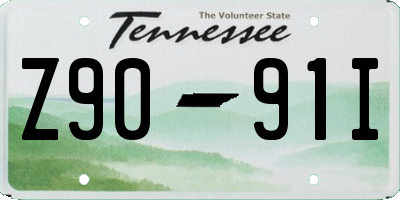 TN license plate Z9091I