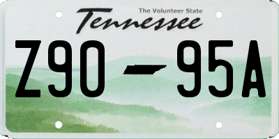 TN license plate Z9095A