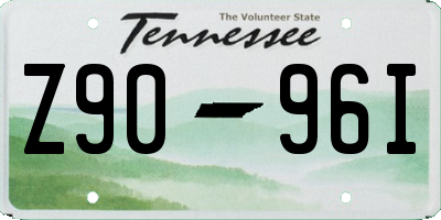 TN license plate Z9096I