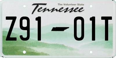 TN license plate Z9101T