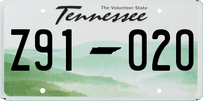 TN license plate Z9102O