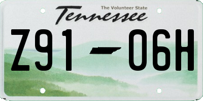TN license plate Z9106H