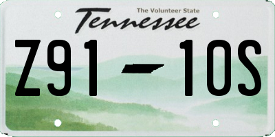 TN license plate Z9110S