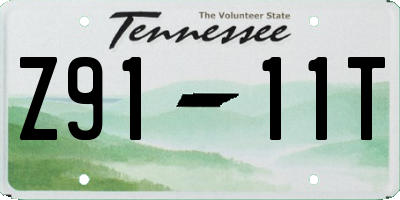 TN license plate Z9111T