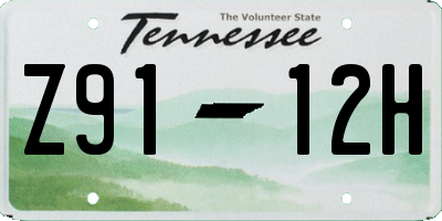 TN license plate Z9112H