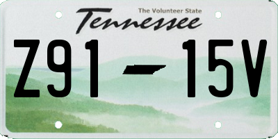 TN license plate Z9115V