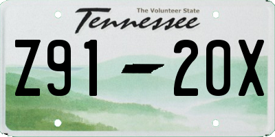 TN license plate Z9120X