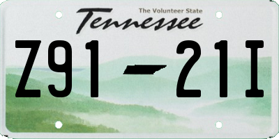 TN license plate Z9121I