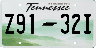 TN license plate Z9132I