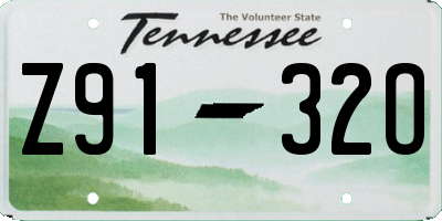 TN license plate Z9132O