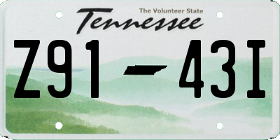 TN license plate Z9143I