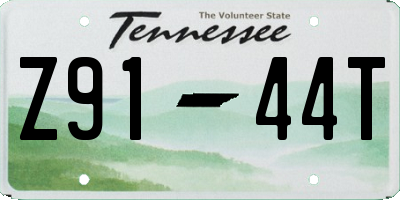 TN license plate Z9144T