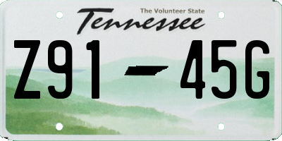 TN license plate Z9145G