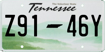 TN license plate Z9146Y