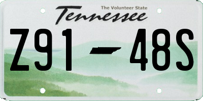 TN license plate Z9148S