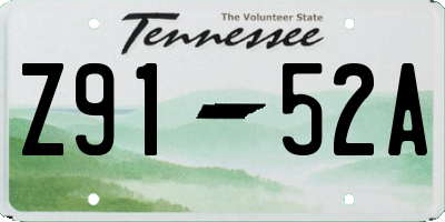 TN license plate Z9152A