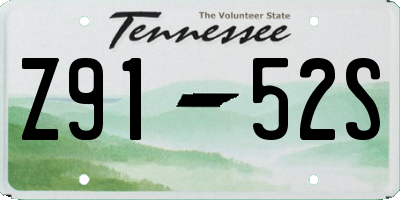 TN license plate Z9152S