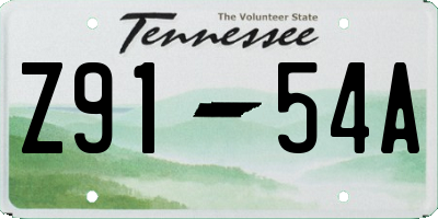 TN license plate Z9154A