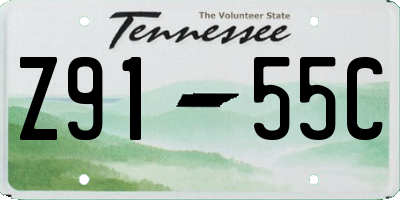 TN license plate Z9155C