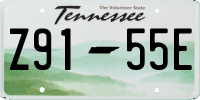 TN license plate Z9155E