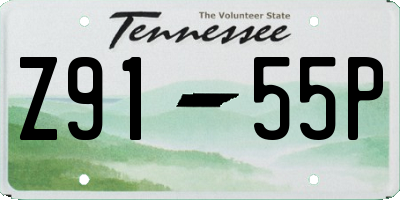 TN license plate Z9155P