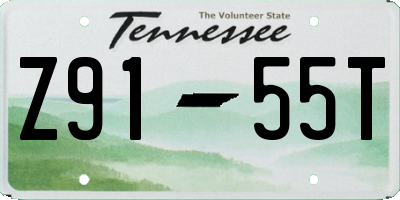 TN license plate Z9155T