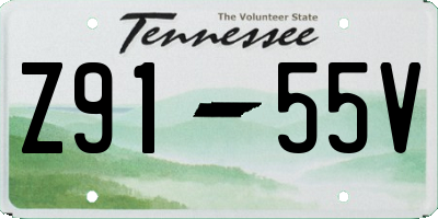 TN license plate Z9155V