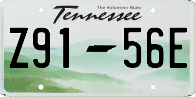 TN license plate Z9156E