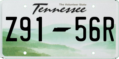 TN license plate Z9156R