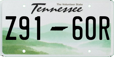 TN license plate Z9160R
