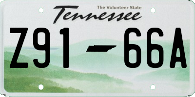 TN license plate Z9166A