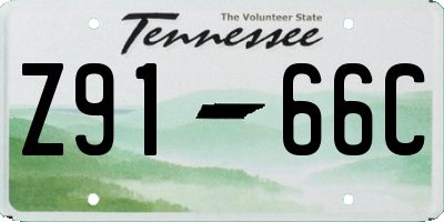 TN license plate Z9166C