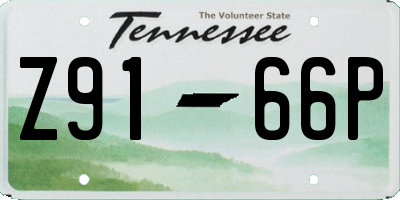 TN license plate Z9166P
