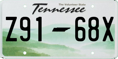 TN license plate Z9168X