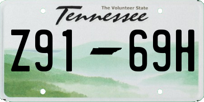 TN license plate Z9169H