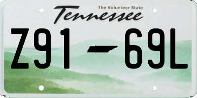 TN license plate Z9169L