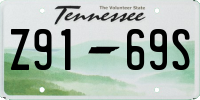 TN license plate Z9169S