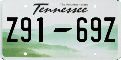 TN license plate Z9169Z