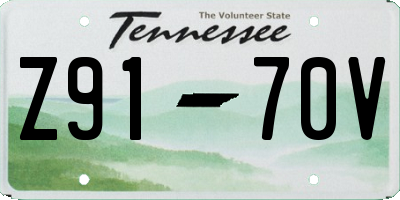 TN license plate Z9170V