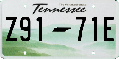 TN license plate Z9171E