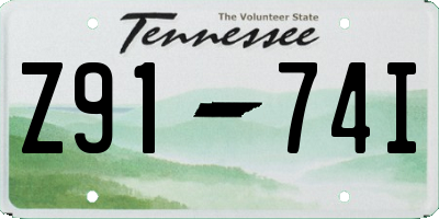 TN license plate Z9174I